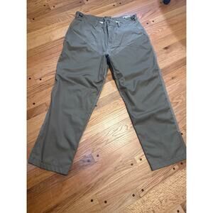 Columbia Chino Pants Mens 46 x 32 Khaki Green Hunting Briar Brush Reinforced
